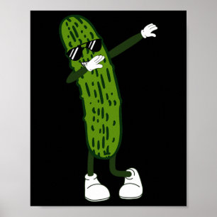 Poster Dabbing Picker Danser Salades De Concombre Et Reli