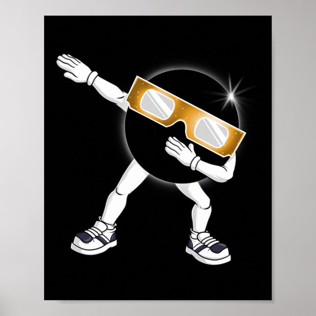Poster Dabbing Total Solar Eclipse 2024 Totality Dab Boys (Devant)