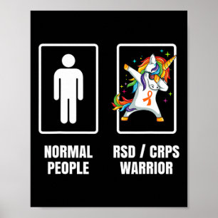 Poster Dabbing Unicorn Rsd Crps Guerrier Survivant Se Bie
