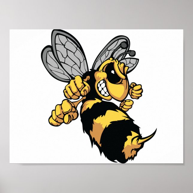 Poster d'abeilles très en colère (Devant)