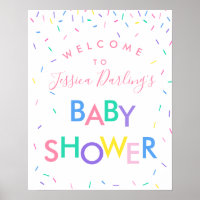 Poster d'accueil de Baby shower Sprinkel