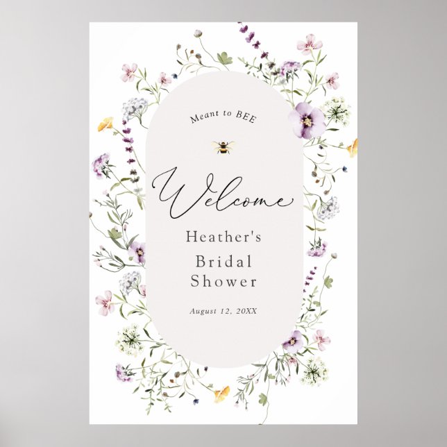 Poster d'accueil de Fête des mariées Fleur sauvage (Devant)