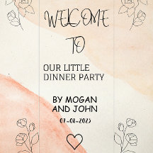 Poster d'accueil du dîner