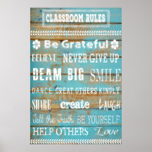 Poster d'accueil et Règles de classe Poster