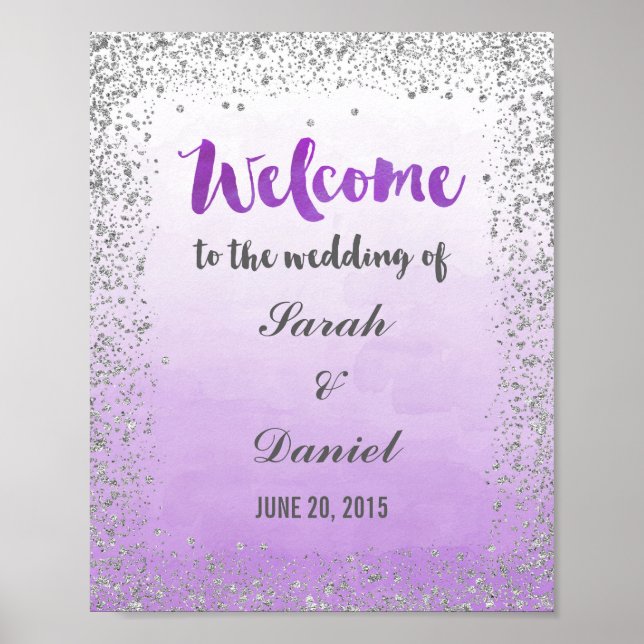 Poster d'accueil Ombre violet et argent (Devant)