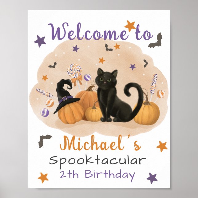 Poster d'accueil pour la fête d'anniversaire d'Hal (Devant)