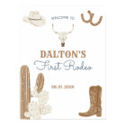 Poster d'accueil pour la fête d'anniversaire du pr