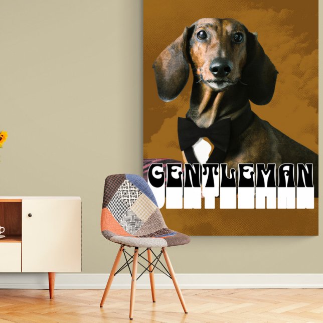 Poster Dachshund Dog Gentleman (Créateur téléchargé)