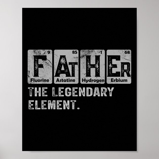 Poster Dad And Son Matching Fathers Day Cool Family Scien (Devant)