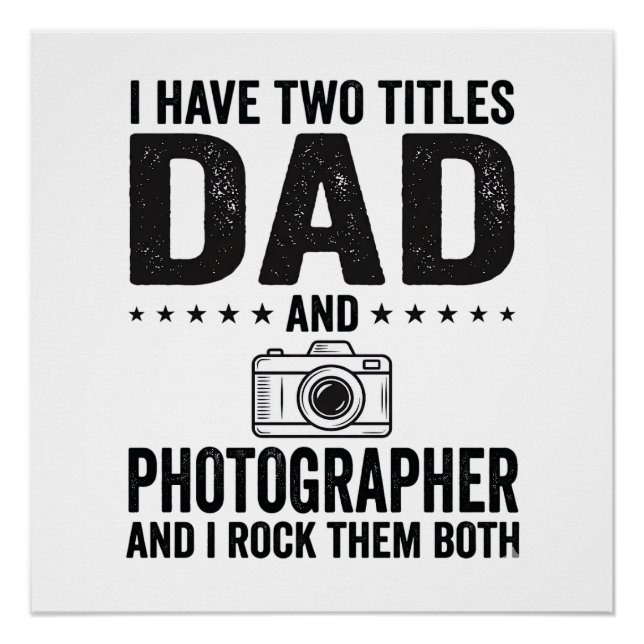 Poster Dad Photographer Vintage Engraving Shirt Design_1 (Devant)