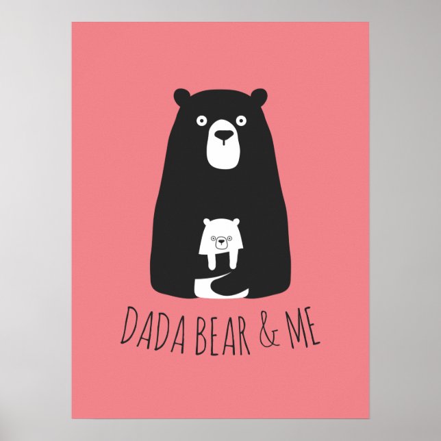 Poster DADA BEAR & ME | Papa Enfants Fils Fils Dada Ours  (Devant)