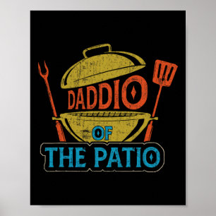 Poster Daddio Du Patio Vintage Barbecue Grill Rbecue Fath