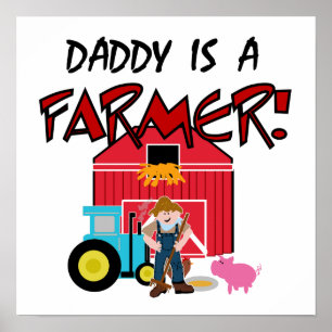 Poster daddyisafarmerTEE