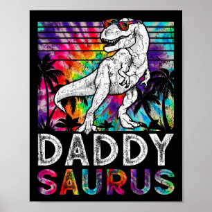 Poster Daddysaurus Dinosaure Papa Saurus Famille Assorti 