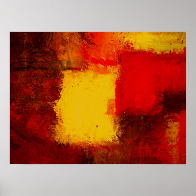 Poster d'affiche Abstrait moderne Oriental (Devant)