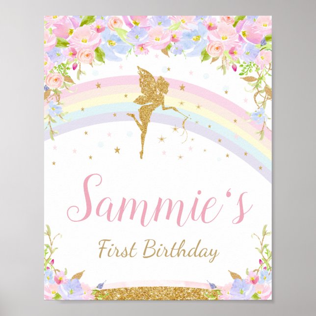 Poster d'Affiche de bienvenue de fête d'anniversai (Devant)