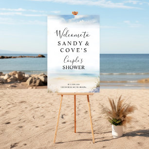 Poster d'Affiche de bienvenue de plage minimale