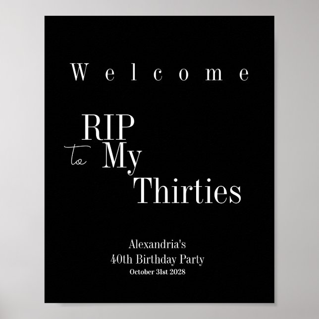 Poster d'Affiche de bienvenue du 40e anniversaire  (Devant)