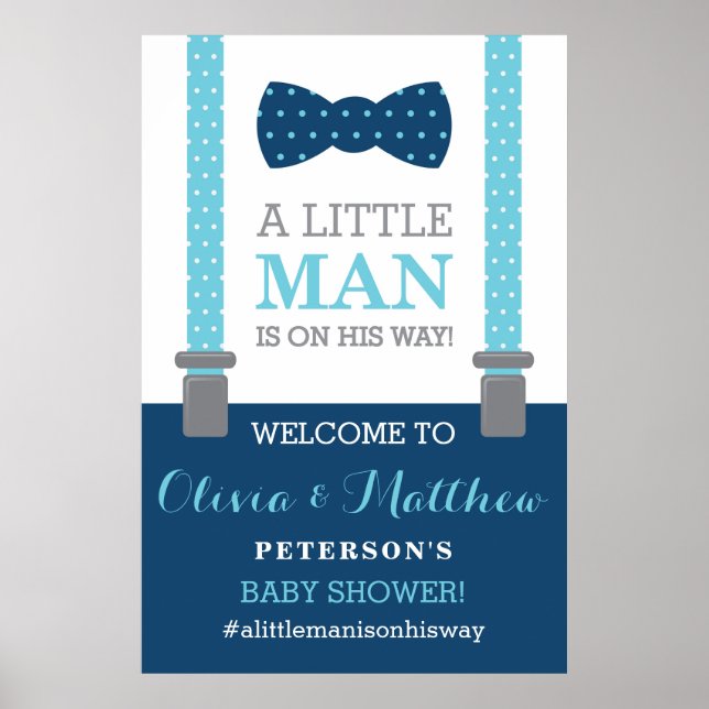 Poster d'Affiche de bienvenue Little Man, Baby sho (Devant)