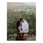 Poster d'Affiche de bienvenue mariage avec photo b