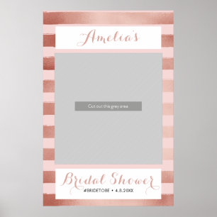 Poster d'affiche de la Bouteille Photo Rose Gold