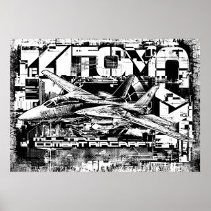 Poster d'affiche de la valeur de Tomcat F-14 (Matt