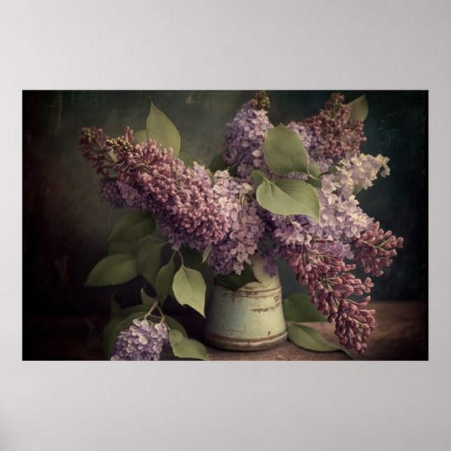 Poster d'affiche Spring Lilacs Still Life - Téléch (Devant)