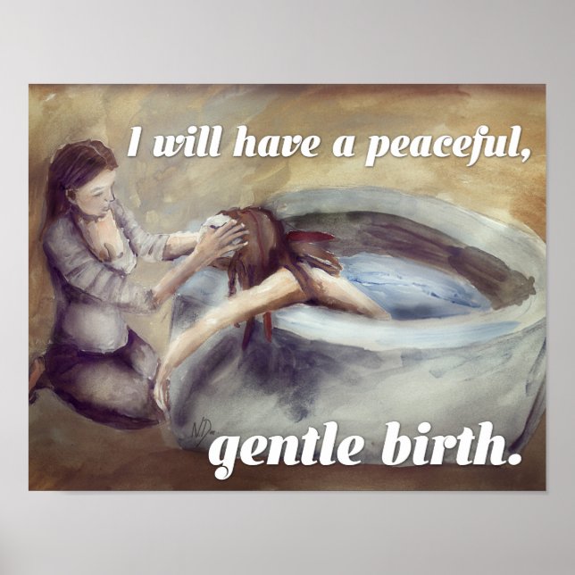 Poster d'affirmation de naissance - "Naissance dou (Devant)