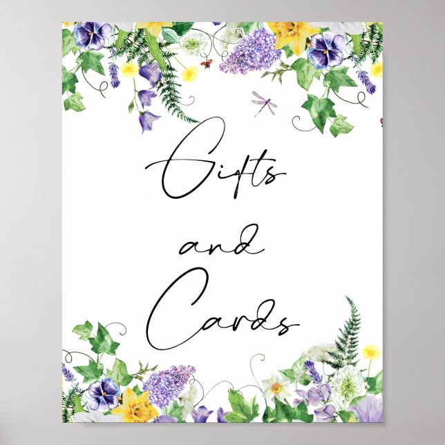 Poster Daffodiles Rustiques & Cadeaux Fleur sauvage & Car (Devant)