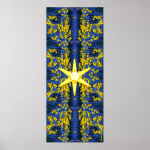 Poster Daffodique Abstrait