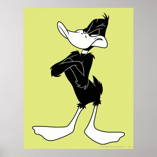 Poster DAFFY DUCK™ avec bras croisés (Devant)