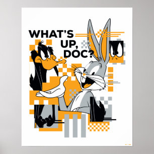 Poster DAFFY DUCK™ & BUGS BUNNY™ Glitch