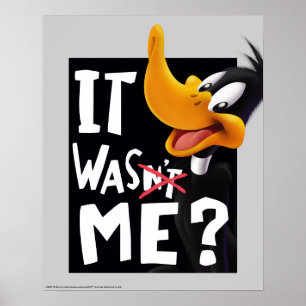 Poster DAFFY DUCK™ - Ce n'était pas moi / était moi