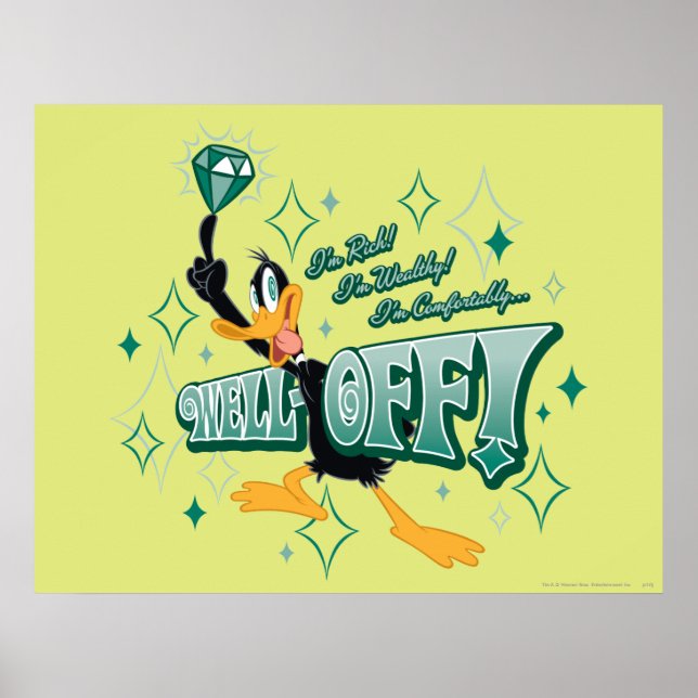 Poster DAFFY DUCK™ riche et riche (Devant)