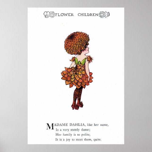 Poster Dahlia (Devant)