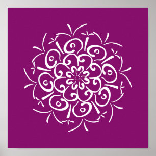 Poster Dahlia Mandala