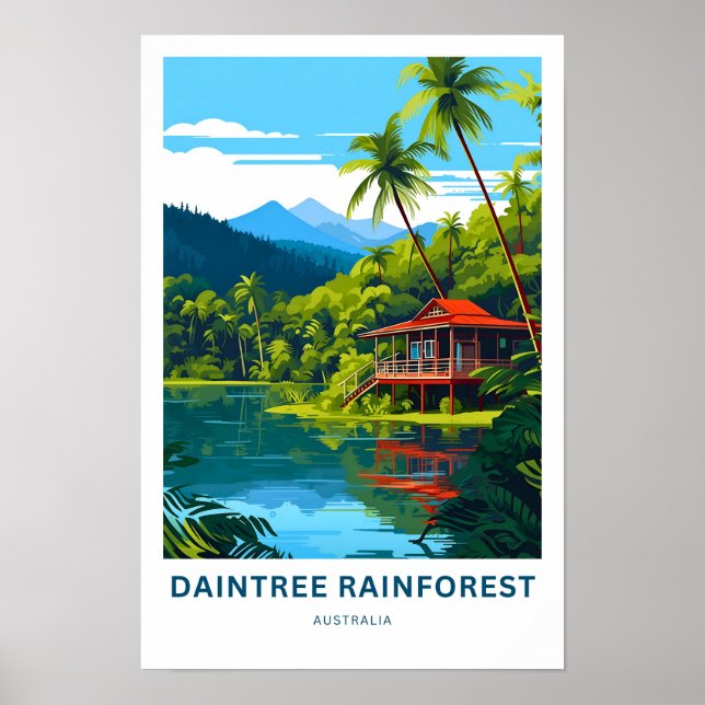 Poster Daintree Rainforest Australie Imprimer (Devant)