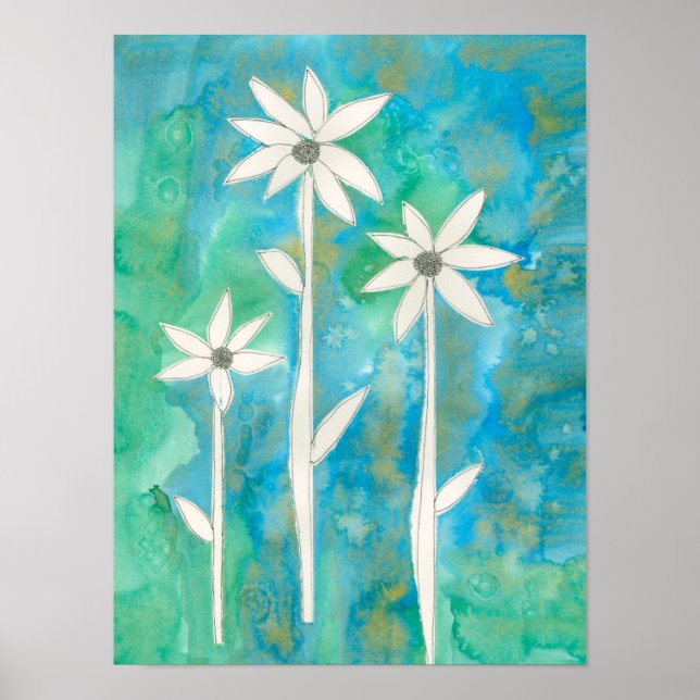 Poster Dainty Daisies I (Devant)