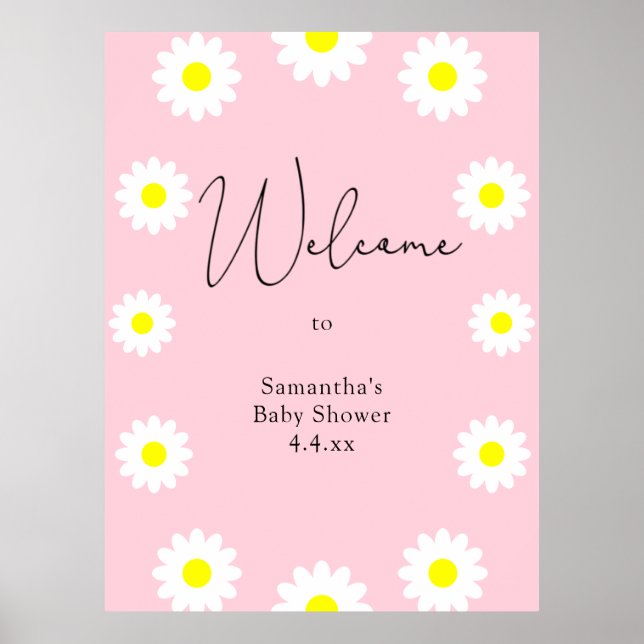 Poster Daisées - Carte en mousse de bienvenue (Devant)
