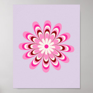 Poster Daisy 03 Lavender