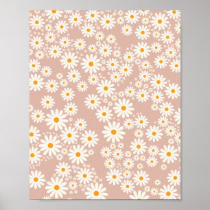 Poster Daisy Garden 11 Neutral Pastel