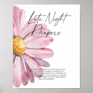 Poster Daisy Late nuit couches jeu
