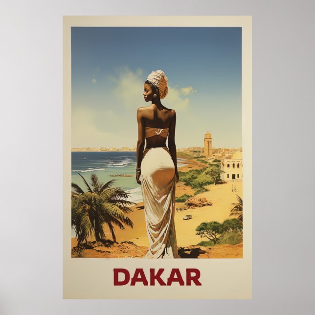Poster Dakar, Sénégal, Voyage (Devant)