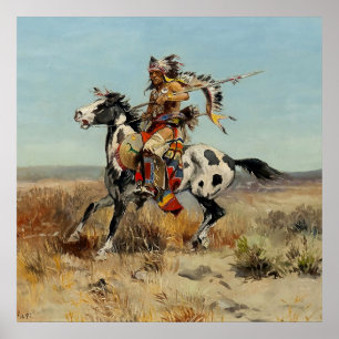 Poster "Dakota Chief" de Charles M Russell
