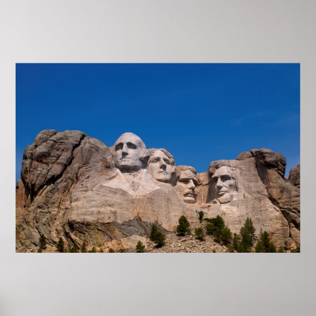 Poster Dakota du Sud, Keystone, Mont Rushmore (Devant)