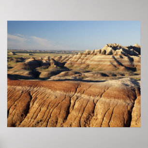 Poster Dakota du Sud, Parc national des Badlands, Badland