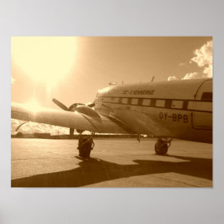 Poster "Dakota Souhaitant Le Ciel Dans Le Soleil Du Soir"