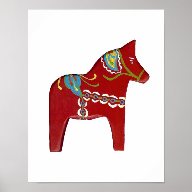 Poster Dala Horse (Devant)
