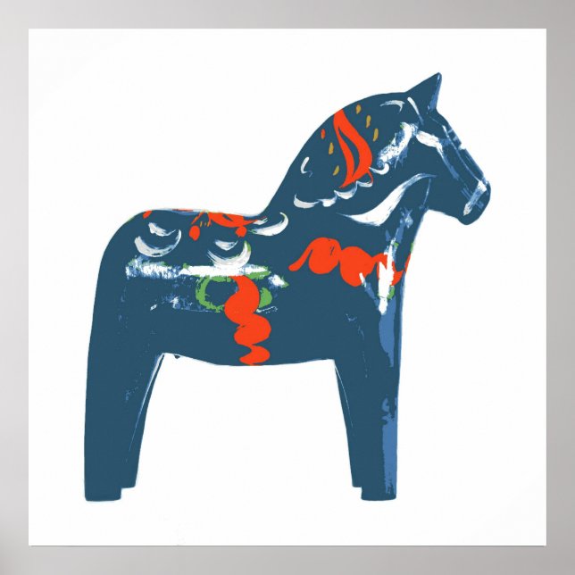 Poster Dala Horse (Devant)