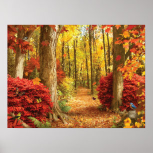 Poster d'Alan Giana "Bois d'automne"